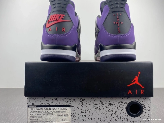 Rep Family) Retro Jordan and (Friends LN4 766296 Purple Scott 4 Travis 0723